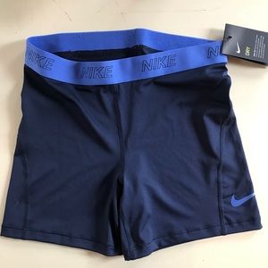 Nike dryfit compression shorts navy blue